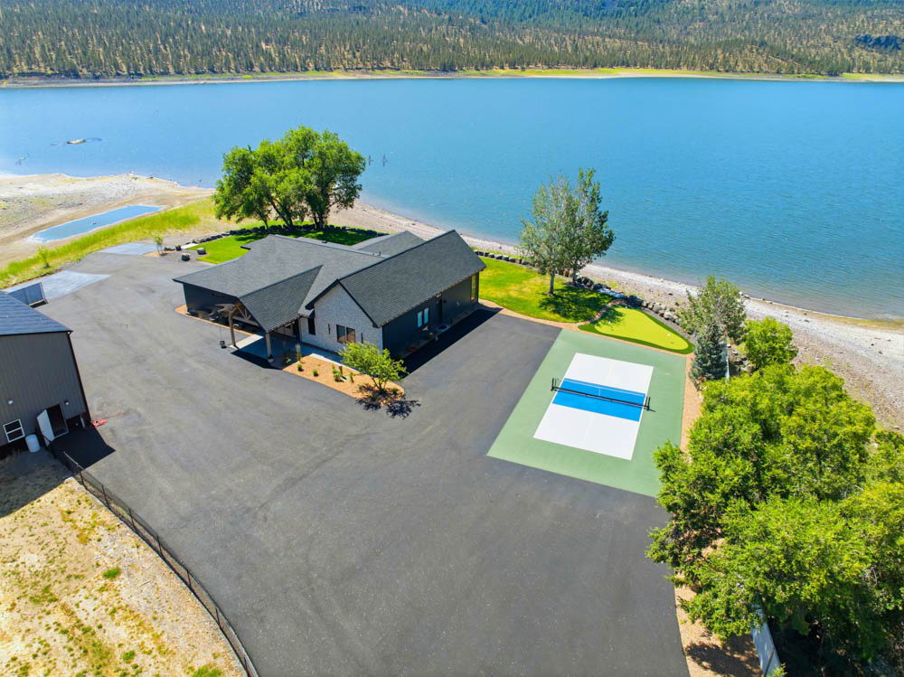 Gated entrance to Ochoco Waterfront Retreat